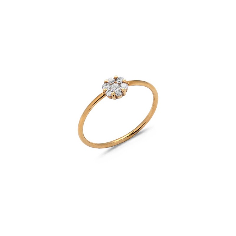 bague fleur diamants 305014