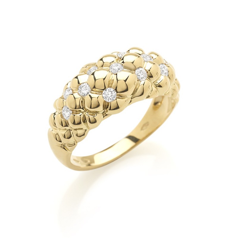 Bague Diamants en Or jaune