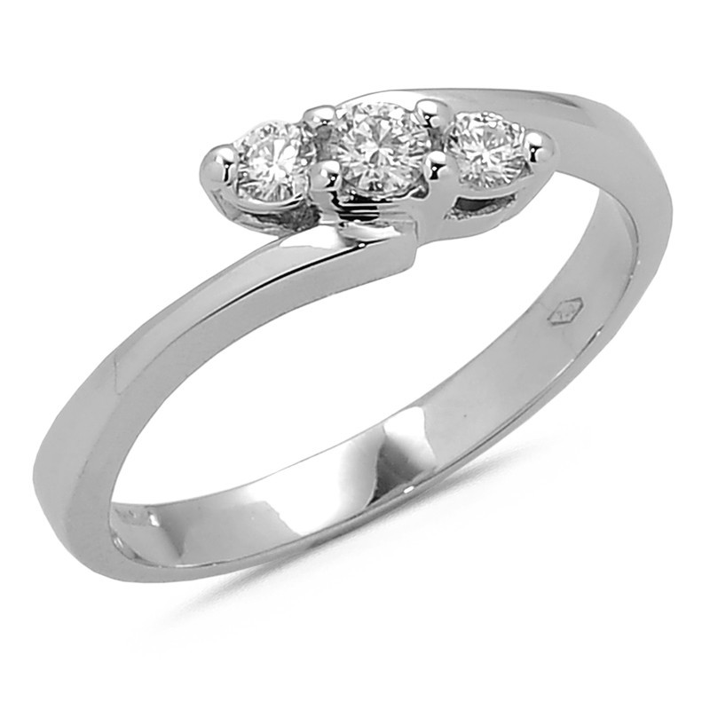 Bague Trilogie Diamants en Or blanc