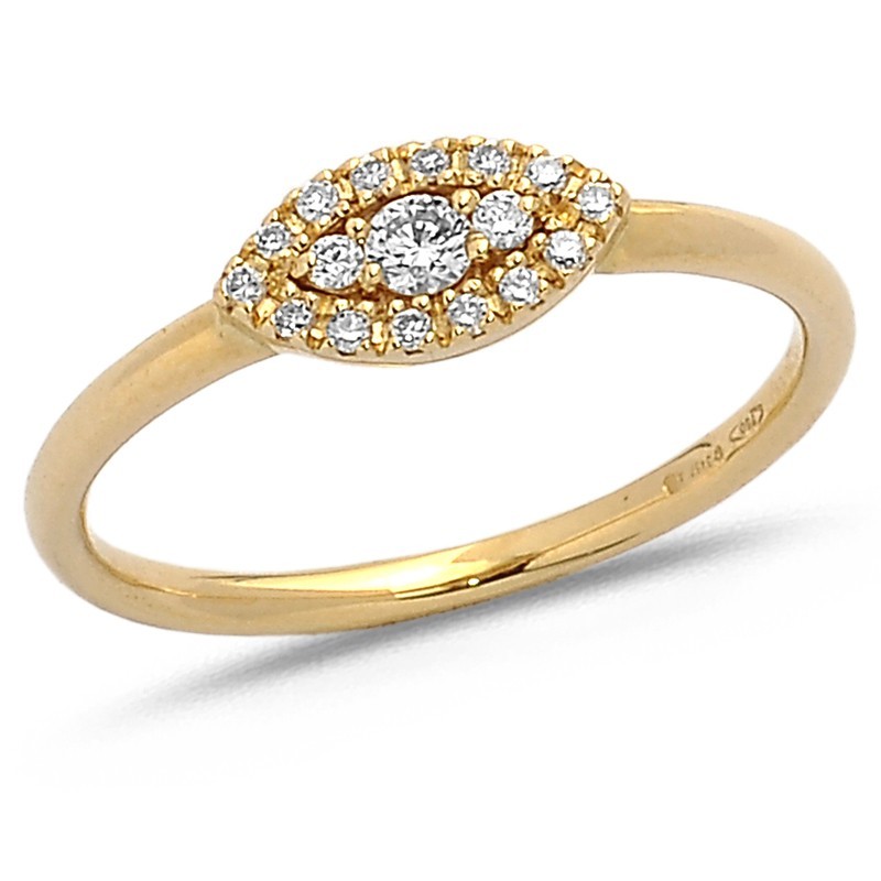 Bague Diamants en Or jaune