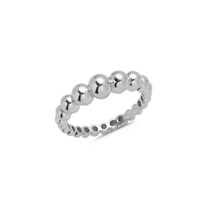 Bague Perlée en Or blanc