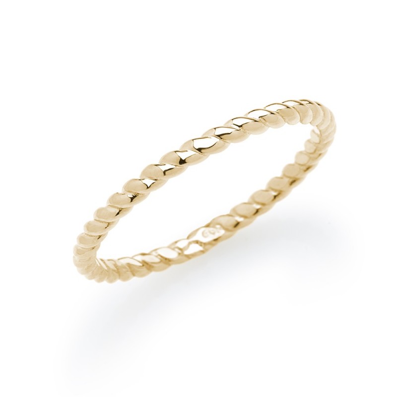 Bague Torsadée en Or jaune