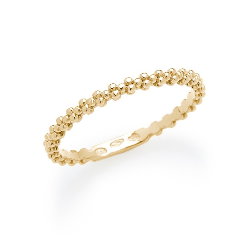 Bague Perlée en Or jaune
