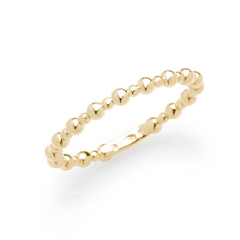 Bague Perlée en Or jaune