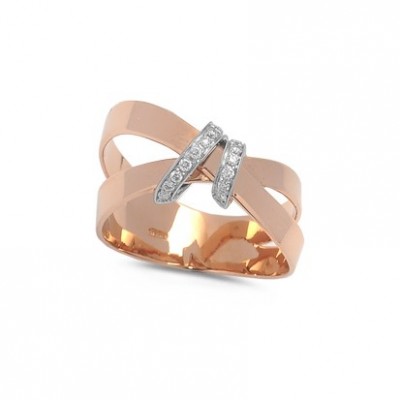 Bague Diamants en Or rose