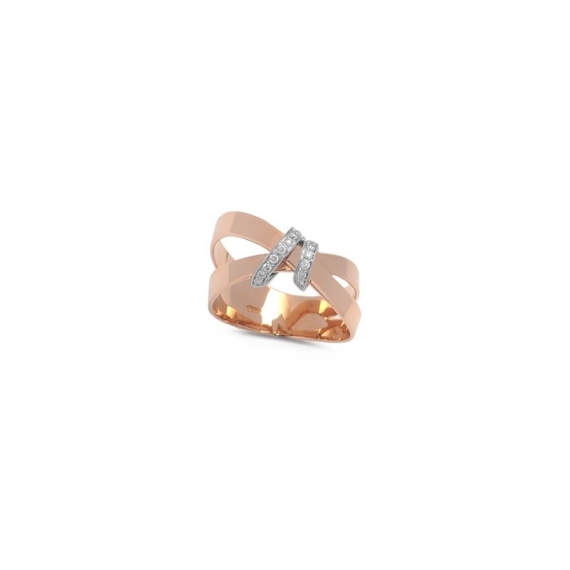 Bague Diamants en Or rose