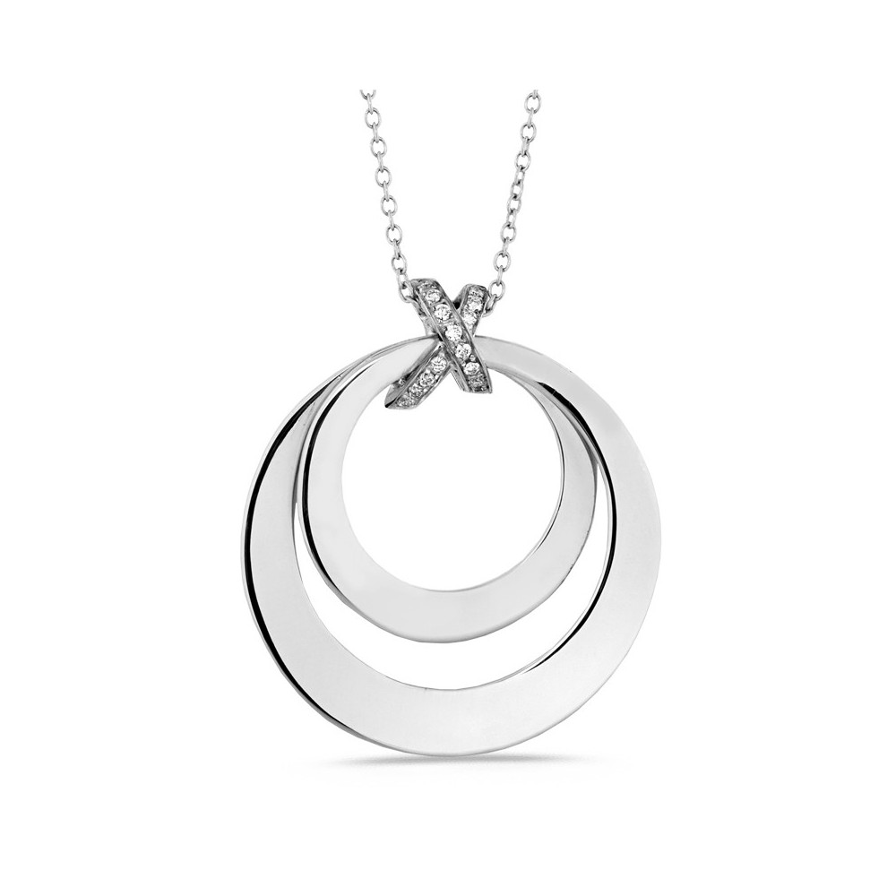 Collier OLYMPE Diamants 0.10Ct en Or Blanc 750Mill.