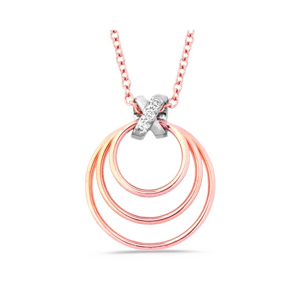 Collier OLYMPE Diamants 0.10Ct en Or Blanc 750Mill.