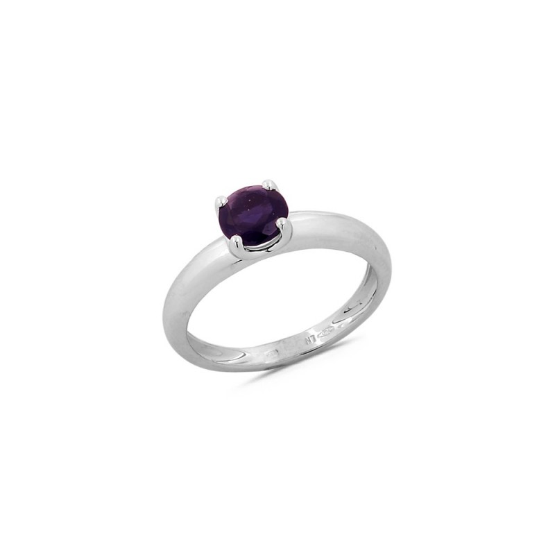 Bague Iolite en Or blanc Doigt 53