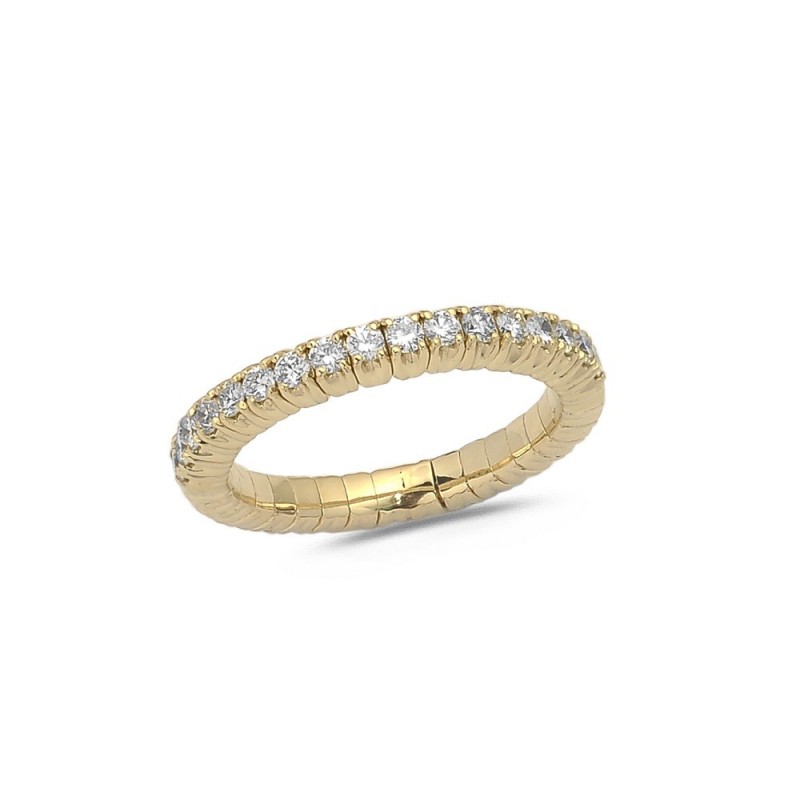 Alliance Extensible Diamants et Or jaune