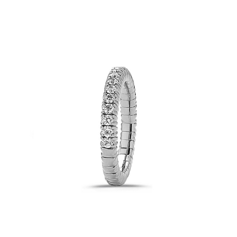 Alliance Extensible Diamants et Or blanc