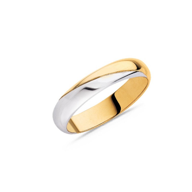 Alliance or blanc et or jaune