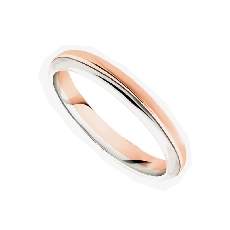 Alliance or blanc et or rose