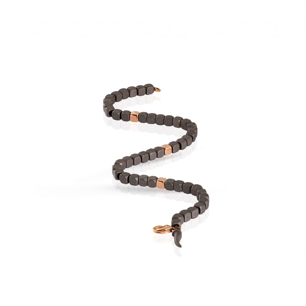 Bracelet en Titane et Or Rose 375 mill.