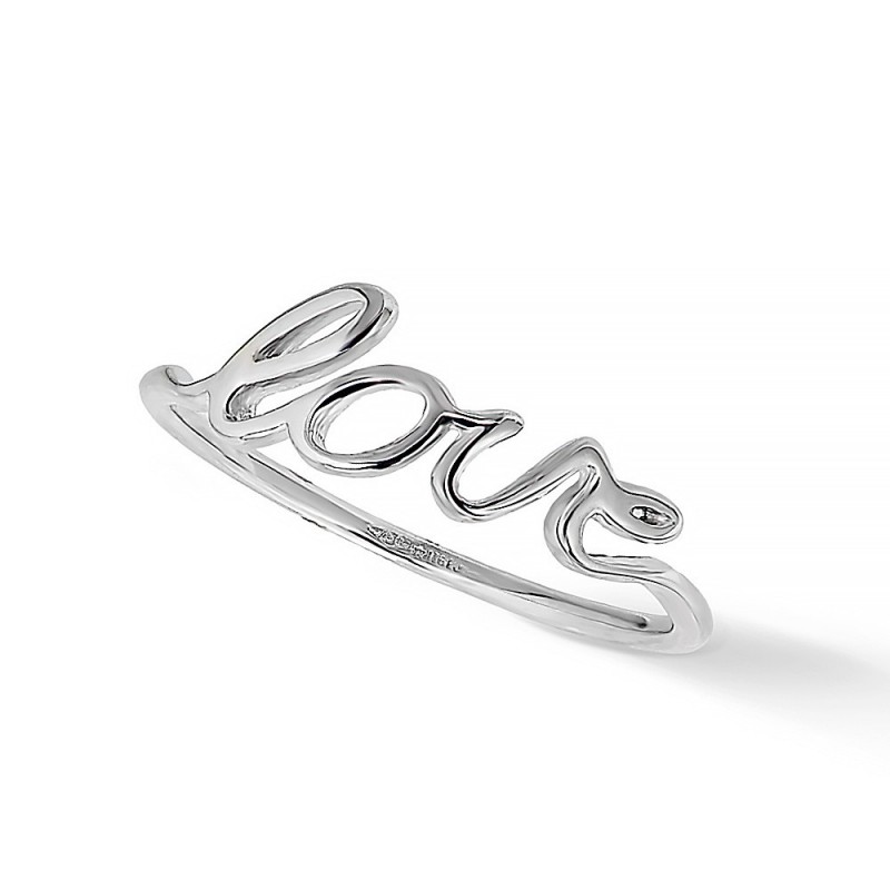 Collection Love - Bague or gris 18k