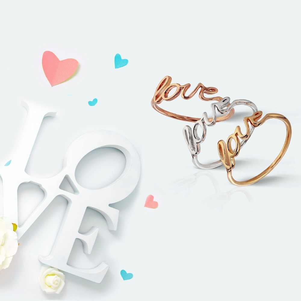 Collection Love - Bague or jaune 18k