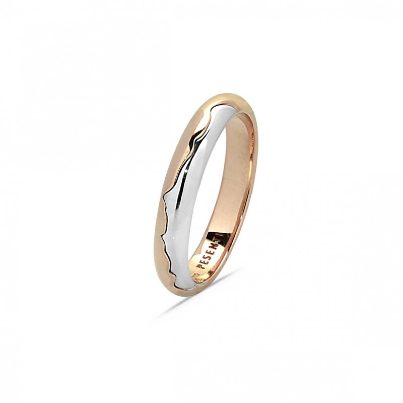 Alliance Pure en Or Bicolore 750 mill.