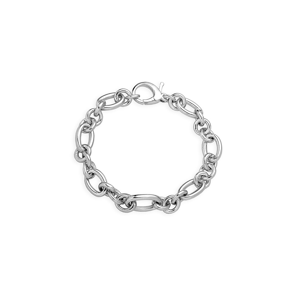 Bracelet Maille Fantaisie en Argent 19cm