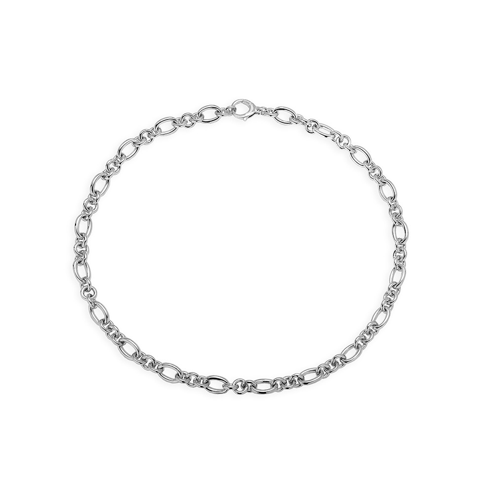 Collier Maille Fantaisie en Argent 50cm