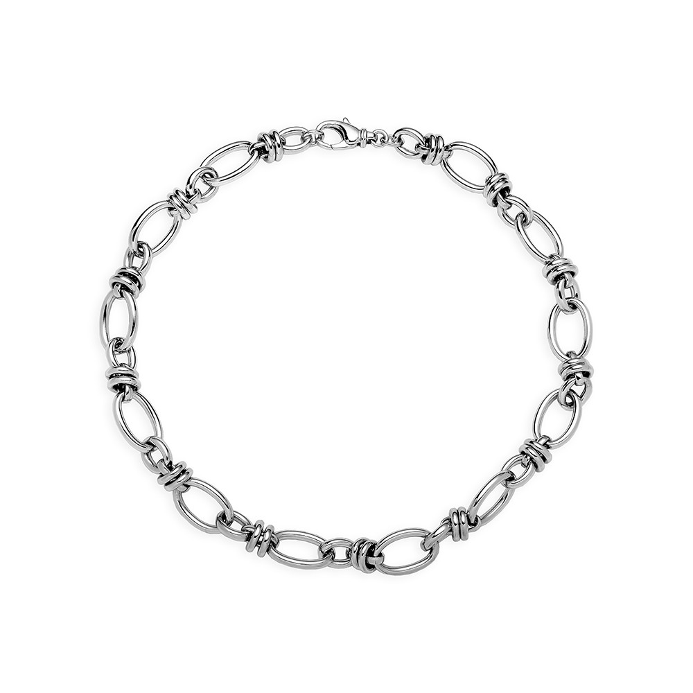 Collier Maille Fantaisie en Argent 45cm