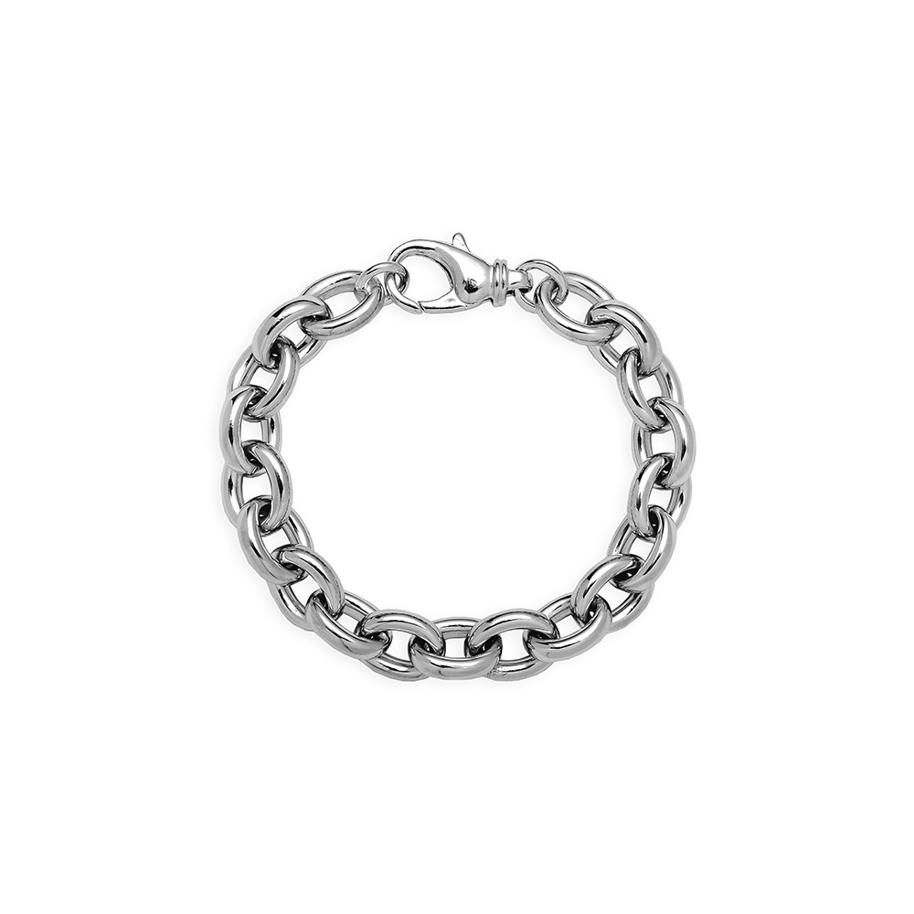 Bracelet Maille Fantaisie en Argent 18cm