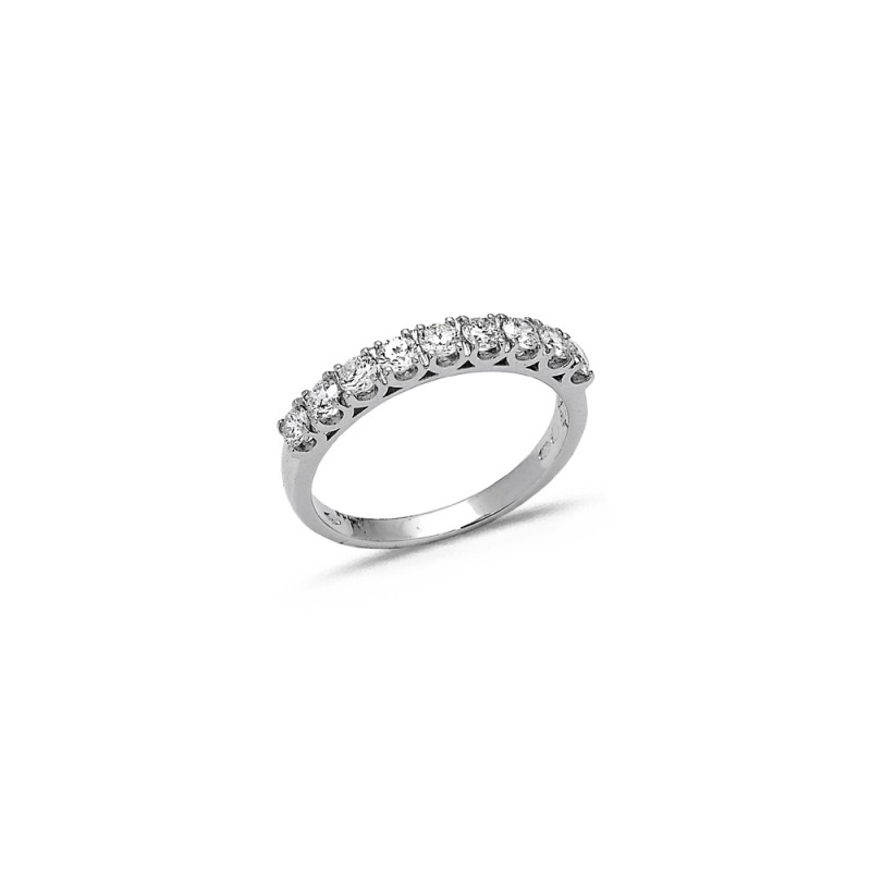 Alliance demi-tour Diamantd 0.62ct en Or blanc
