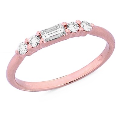 Alliance Demi-Tour La Délicatesse en Or Rose 750 mill.... 2