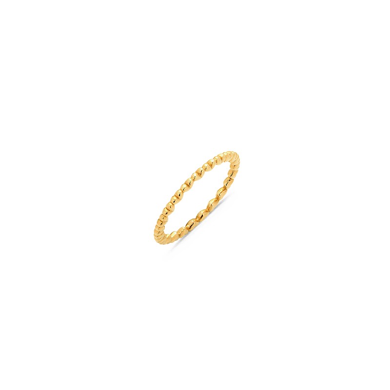 Bague Motif Coeurs Or Rose - Taille disponible : 53