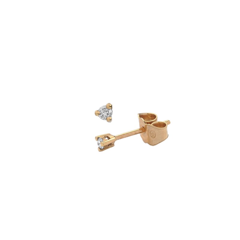 Boucles d'oreilles 0.05ct 4 griffes