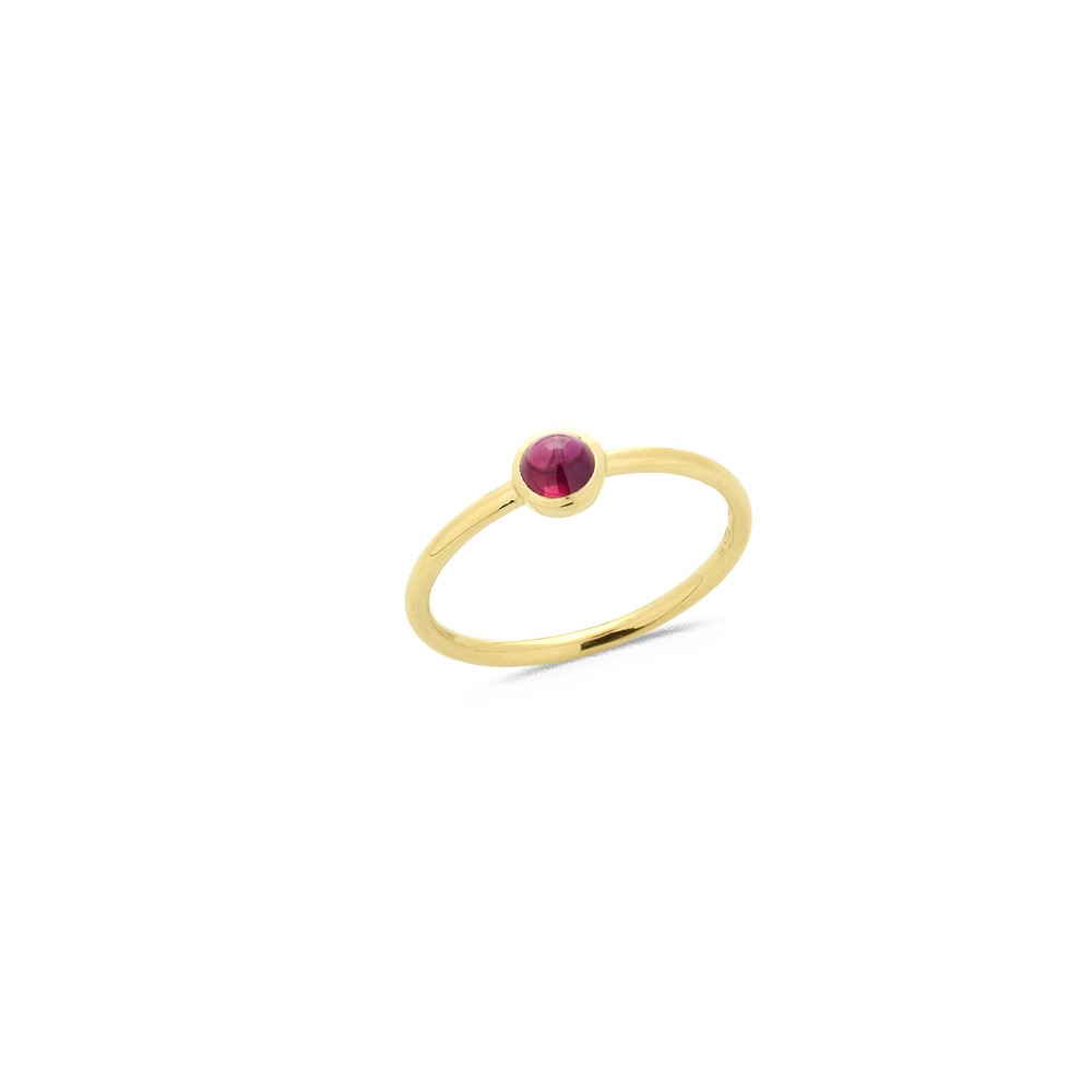 Bague Collection La Délicatesse Rubis Cabochon 0.45ct en Or Jaune