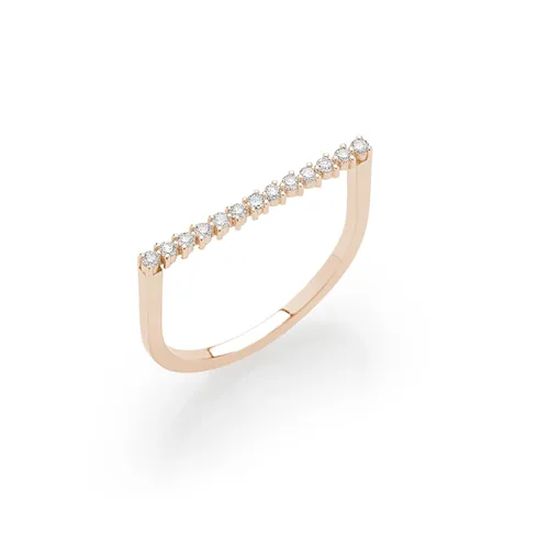 Bague Alissa 13 Diamants 0.12ct - Taille disponible : 52