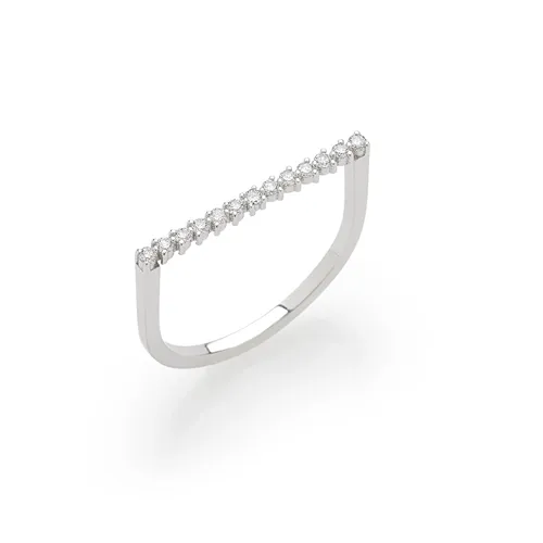 Bague Alissa 13 Diamants 0.12ct - Taille disponible : 52