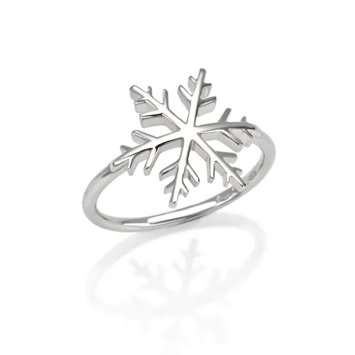 Bague Flocon d'Amour en Or Blanc