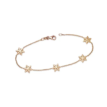 Bracelet Flocons d'Amour en Or rose 750Mill