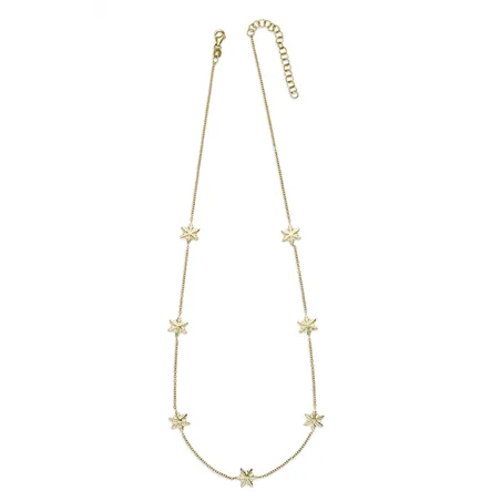 Collier Flocons d'Amour en Or jaune