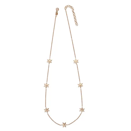 Collier Flocons d'Amour en Or rose