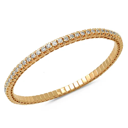 Bracelet Collection Extensible 70 Diamants 3.63ct en Or Blanc