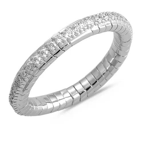 Bague Collection Extensible Or blanc et Diamants 0.12ct