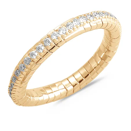 Bague Collection Extensible Or jaune et Diamants 0.12ct