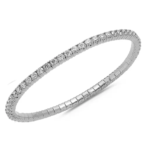 Bracelet Collection Extensible Or Blanc Diamants 4.65ct