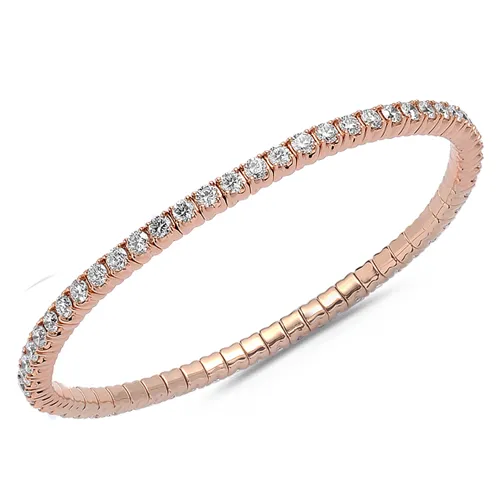 Bracelet Collection Extensible Or Blanc Diamants 4.65ct