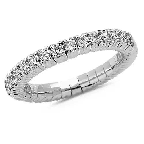 Bague Collection Extensible Or blanc et Diamants 0.34ct