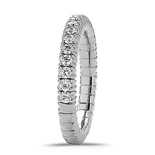 Bague Collection Extensible Or blanc et Diamants 0.34ct 2