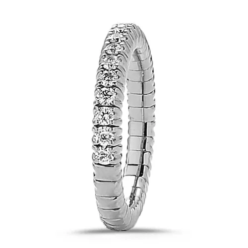 Bague Collection Extensible Or blanc et Diamants 0.34ct