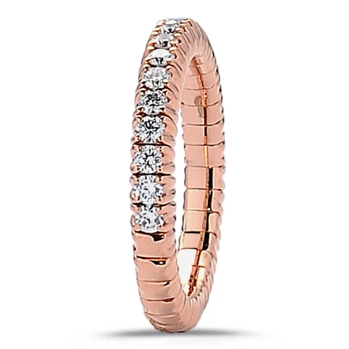 Bague Collection Extensible Or rose et Diamants 0.34ct