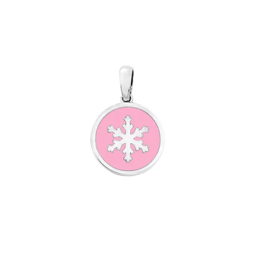 Pendentif Flocon d'Amour Email Argent 925 mill.