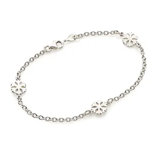 Bracelet Flocon d'Amour en Argent 925 mill. 8mm