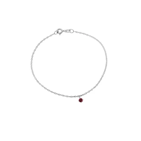 Bracelet La Délicatesse en Or blanc 750 mill. serti de tourmaline