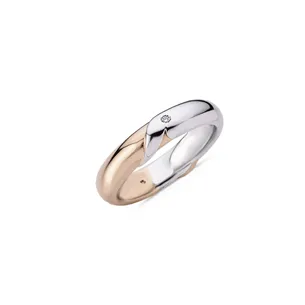 Alliance Diamants 0.02ct En Or Bicolore 750 mill.