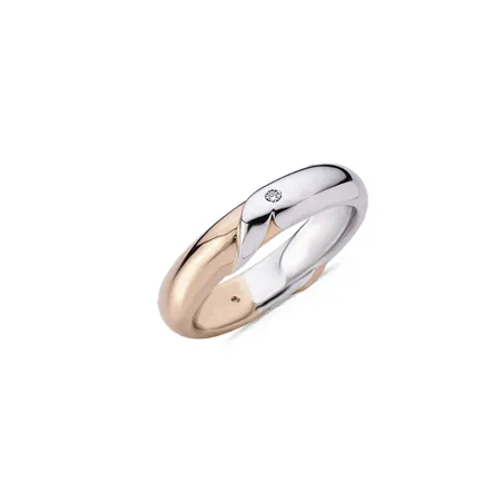 Alliance Diamants 0.02ct En Or Bicolore 750 mill.